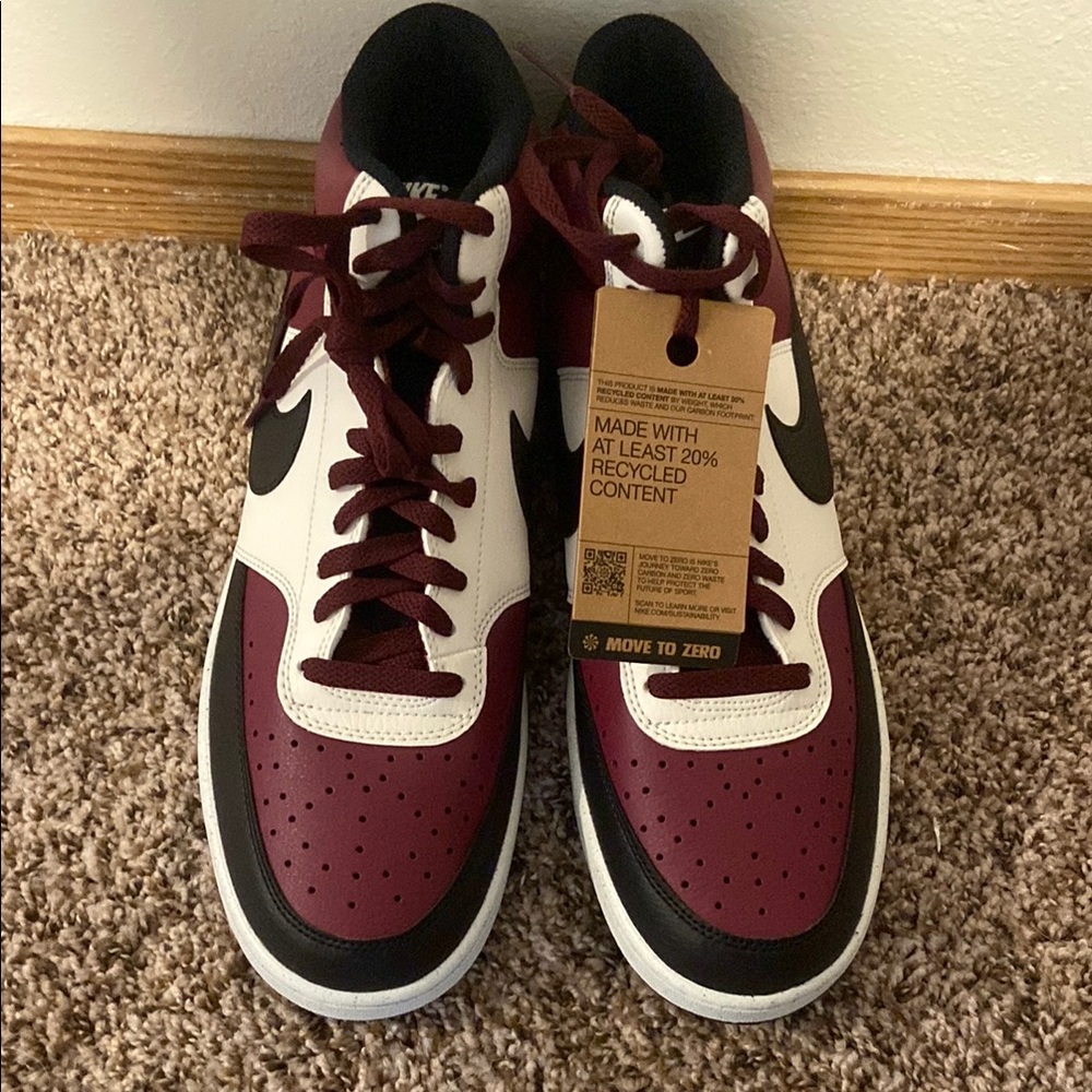 Nike Red and White Sneakers